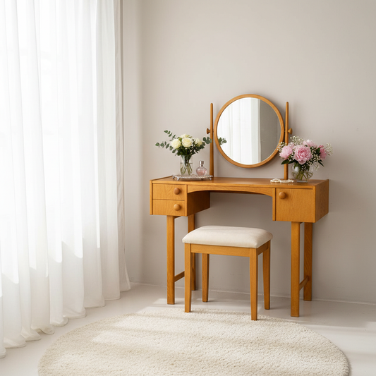 Sven Engström & Gunnar Myrstrand ‘Casino’ Oak Dressing Table – Sweden, 1960s