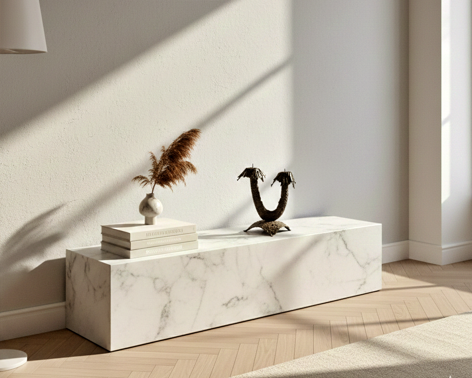 Brutalist Metal Candelabra: Mid Century Modern Iron Candle Holder