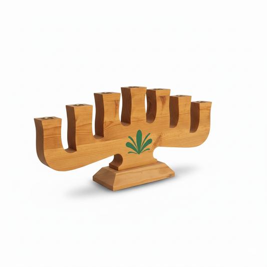 Vintage Pine Candle Holder: Scandinavian Farmhouse Decor, Stig Jansson Design