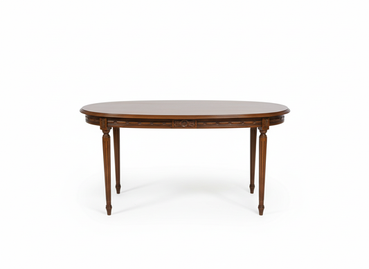 Vintage Elegant European Gustavian Style Living Room Set – Sofa, Armchairs & Table , Louis XVI stil