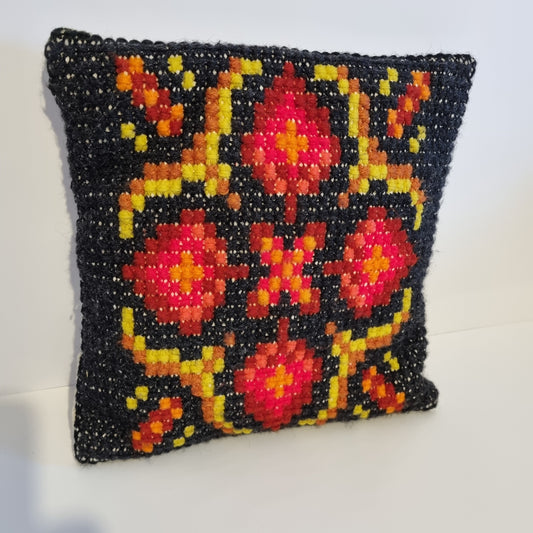 Retro Handwoven Wool Tapestry Pillow Cover: Vintage Scandinavian Cushion (Másolat)