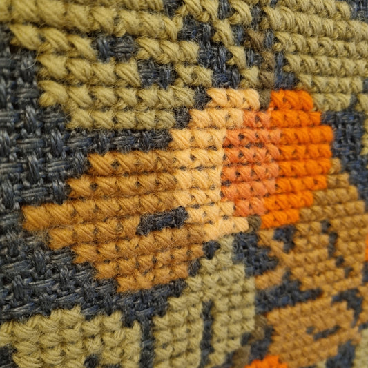 Vintage Scandinavian Woven Tapestry – Autumn Leaves Nordic Wall Art