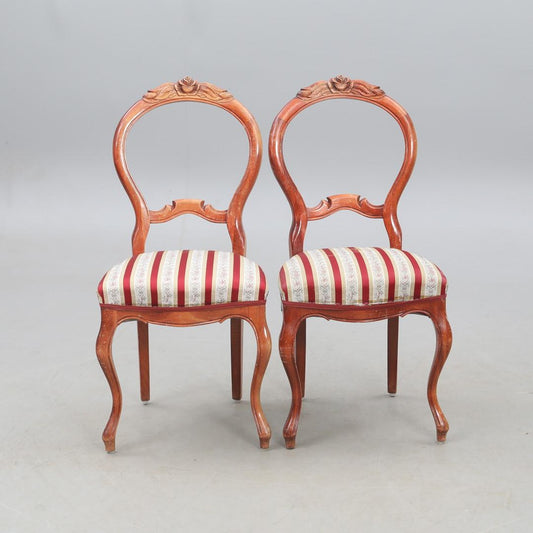 Antique Victorian Chair & Side Table Set