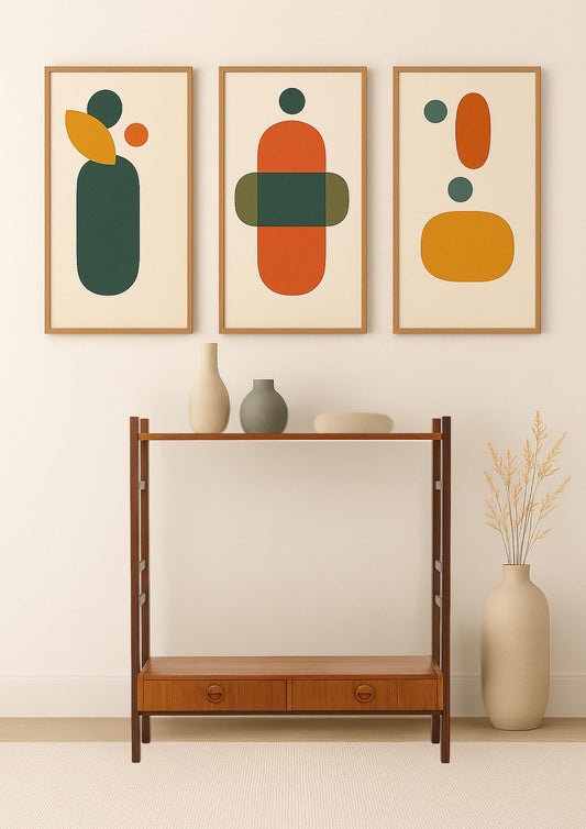 Mid-Century Teak Shelf with Drawers – Vintage Scandinavian Storage Rack