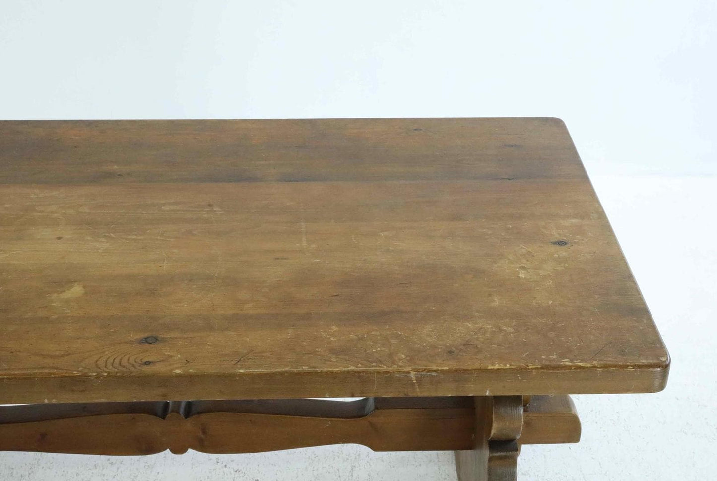 Brutalist Wabi Sabi Dining Set Antique Swedish Farmhouse Table and Chairs Rustic Pine Patina