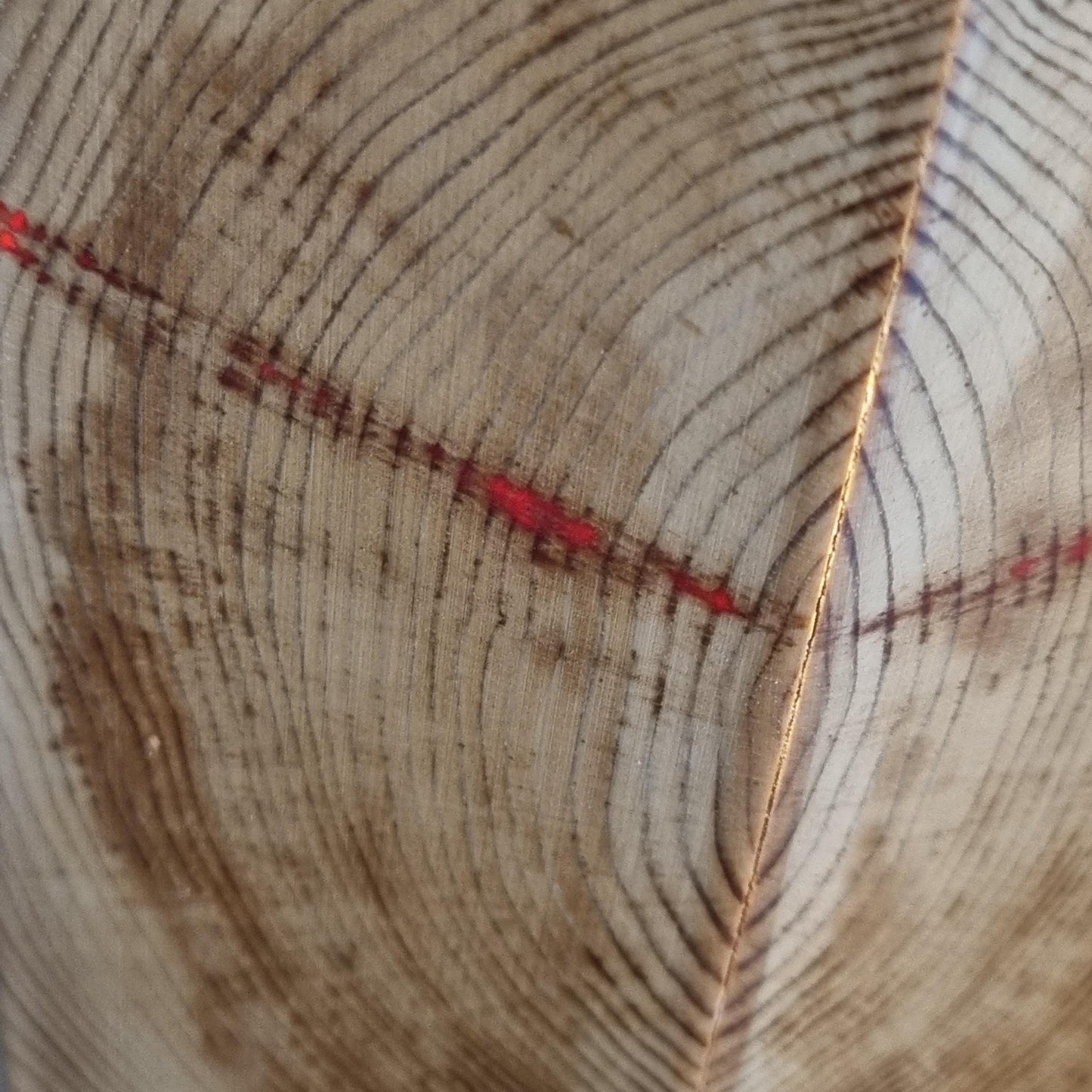 Leif Wikner Pine Wood Table Lamp: Signed Scandinavian Mid-Century Modern Design