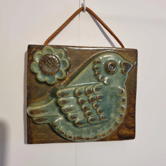 Ceramic Vintage Wall decor Willi Fischer Ego Stengods collectible 1960s 60s midcentury Sweden Scandinavian