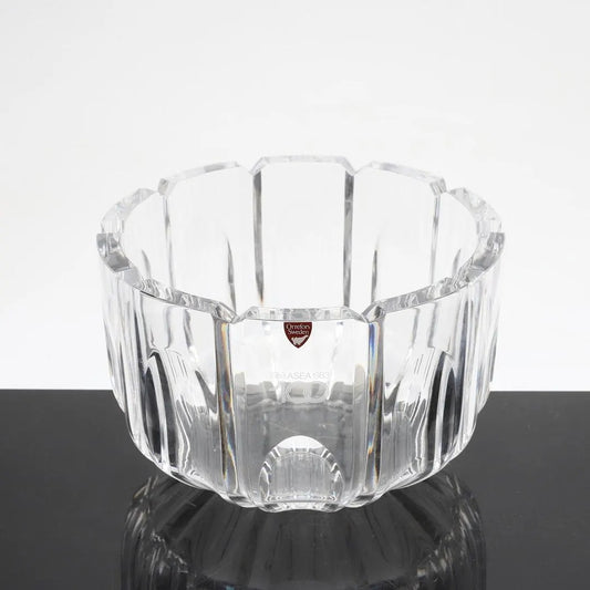 Signed Gunnar Cyrén Orrefors Crystal Bowl: ASEA 100 Year Limited Edition Art Glass