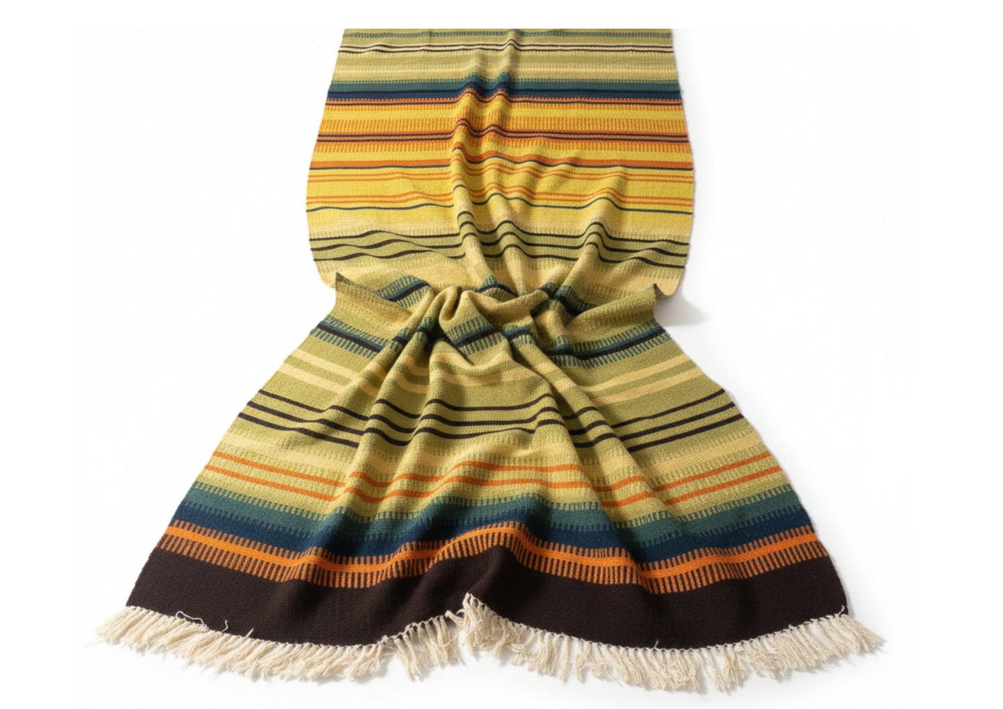 Vintage Swedish Wall Hanging – Soft Handwoven Wool Textile