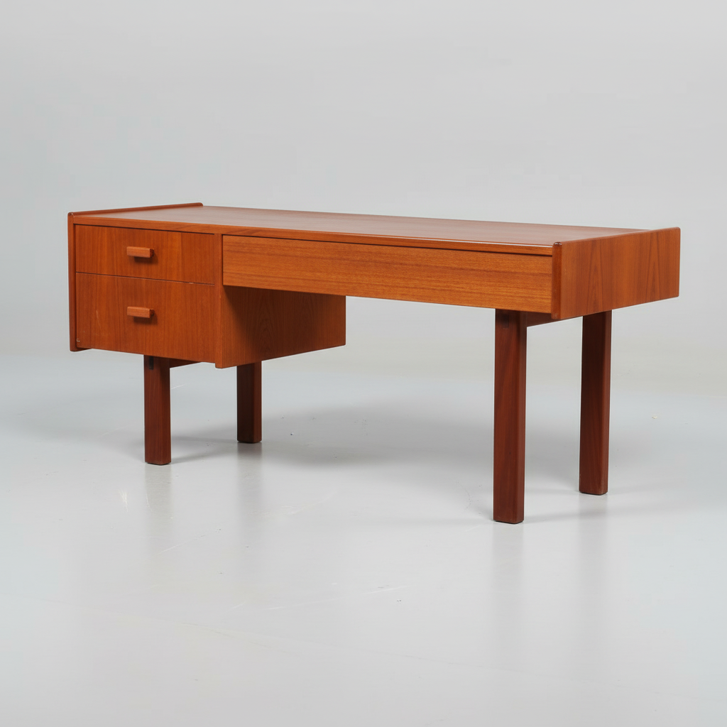 Vintage teak and beechwood console, Sweden 1960