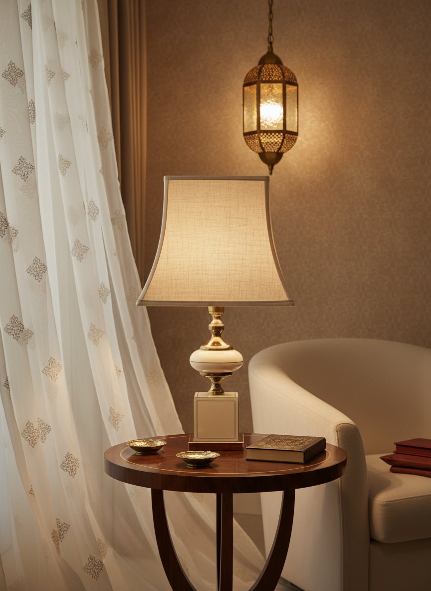 Vintage Le Dauphin Jutland Table Lamp – Hollywood Regency Original