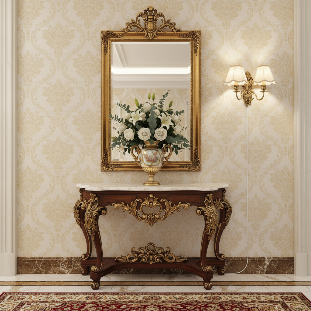 Vintage Brass Wall Sconce with Double Fabric Shades, Elegant Classic Wall Lamp, Antique Style Lighting for Living Room or Hallway, Timeless Charm