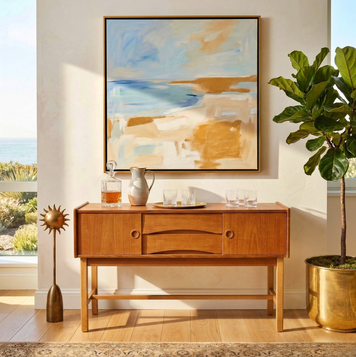 Erik Wörtz Teak Sideboard for IKEA – Hallbyrå, Sweden 1950s–60s with timeless charm in authentic vintage Scandinavian mid-century modern style