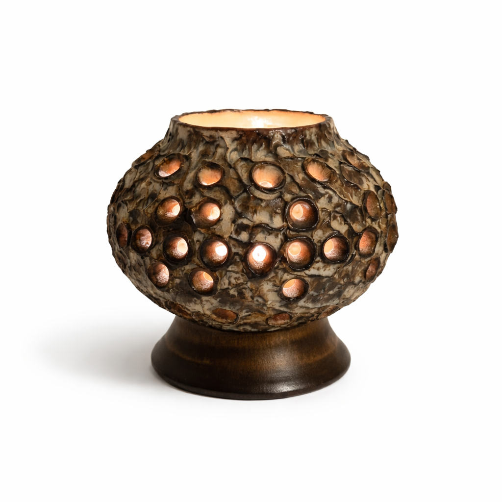 Vintage Ceramic Table Lamp – Bruno Karlsson for EGO Stengods Atelje, 1970s Scandinavian Pottery, timeless charm.