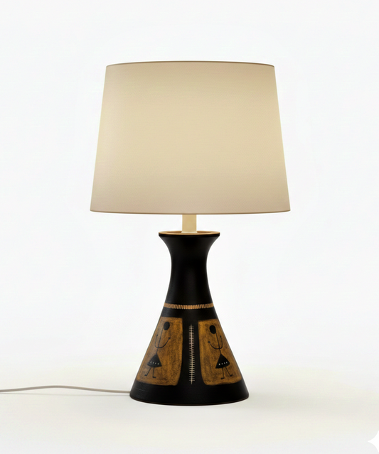 Scandinavian Modern Ceramic Table Lamp by Munk Keramik – Sweden, 1960s, authentic vintage, timeless charm, mid-century modern design.