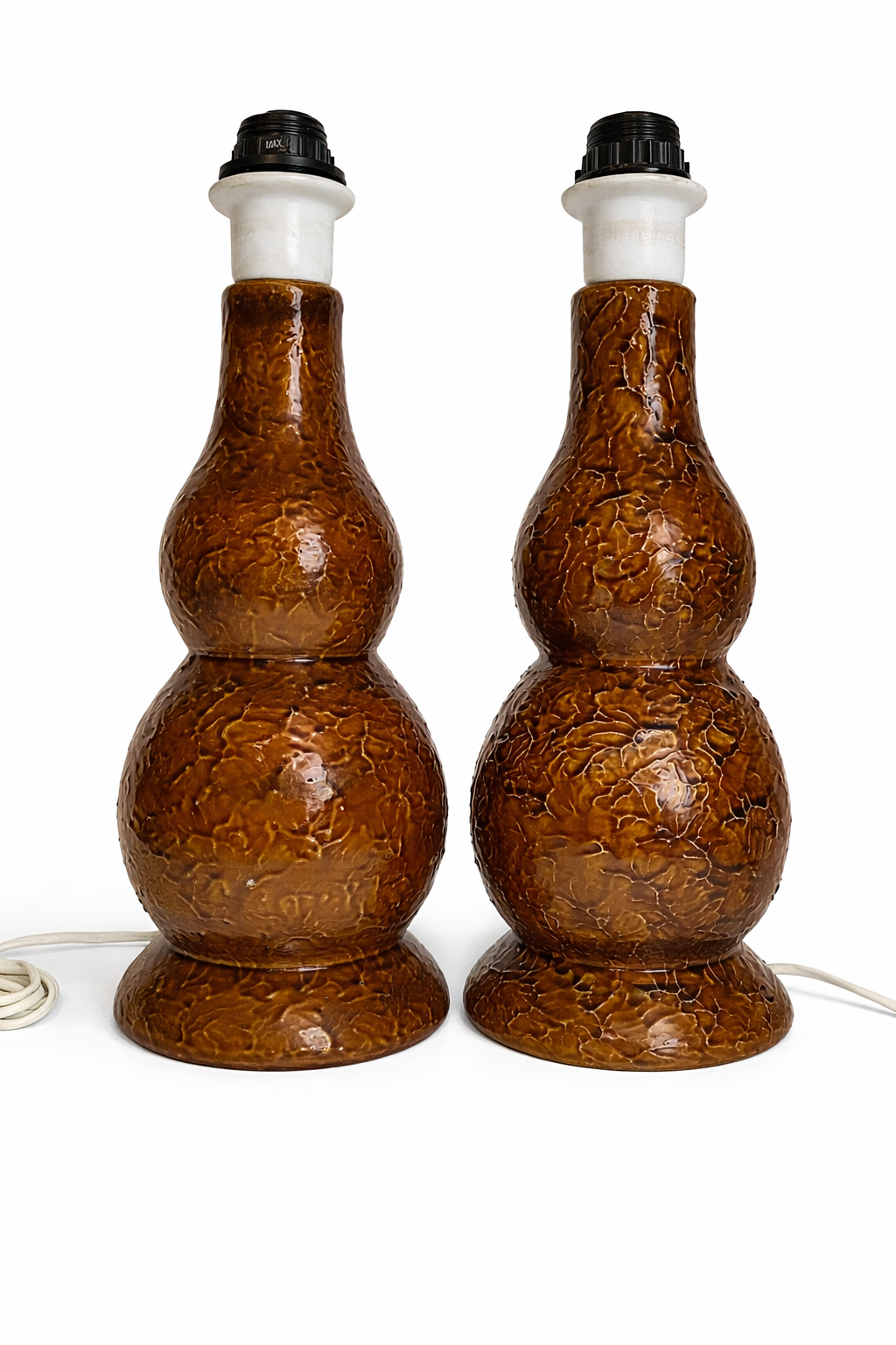 Vintage Scandinavian Ceramic Table Lamps – Signed Töreboda Keramik Pair, Mats Birgersson 1960s, timeless charm.