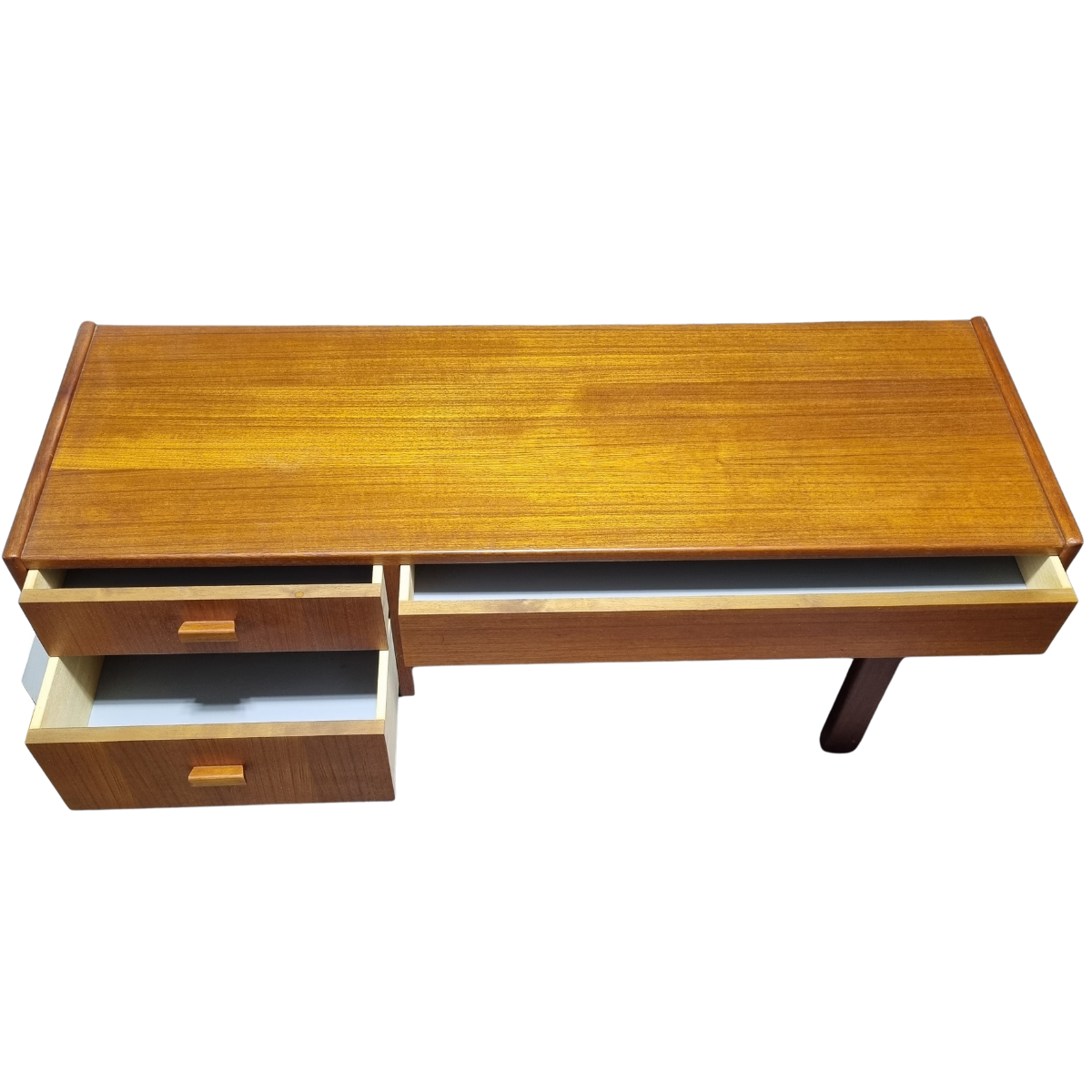 Vintage teak and beechwood console, Sweden 1960