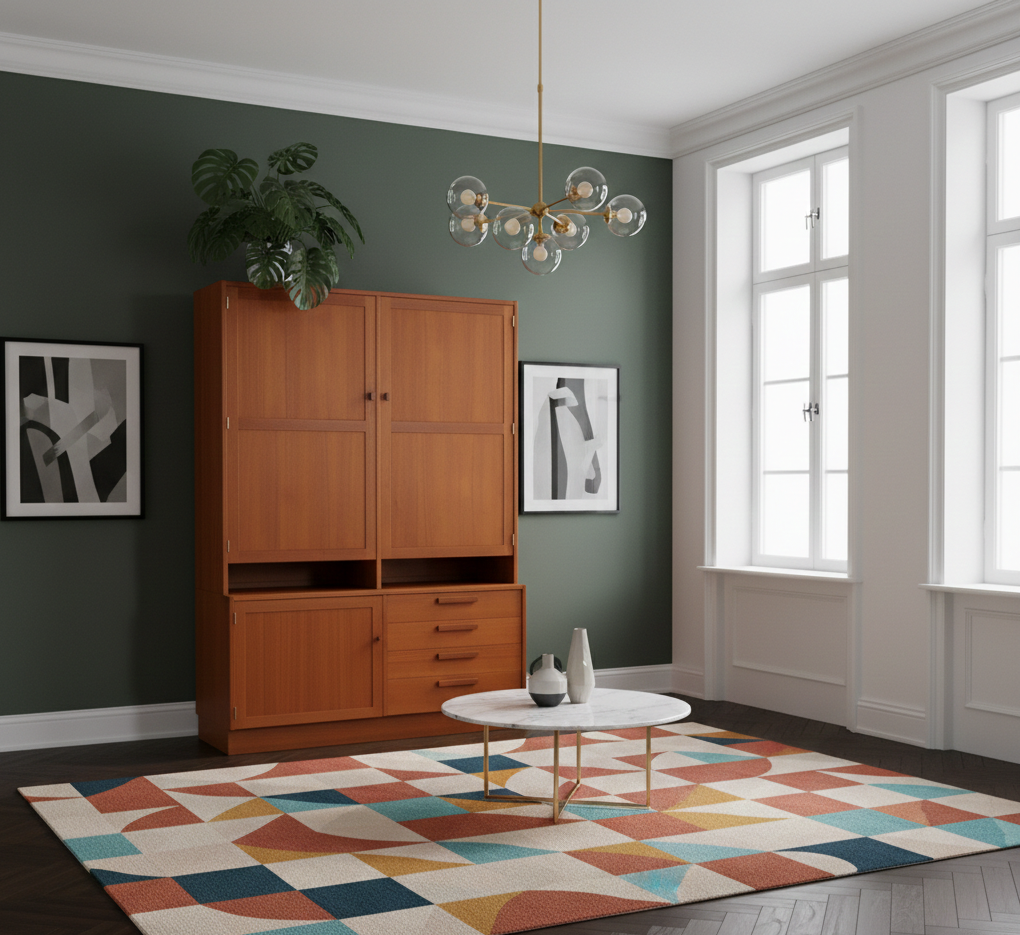 Restored Mid-Century Teak Cabinet – Nils Jonsson Domi Monte, Troeds Bjärum with authentic vintage, timeless charm in Scandinavian mid-century modern style