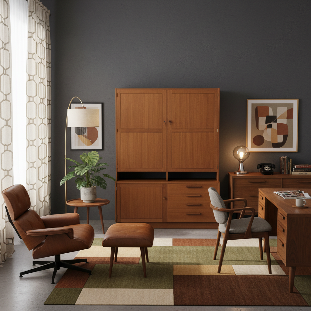 Restored Mid-Century Teak Cabinet – Nils Jonsson Domi Monte, Troeds Bjärum, showcasing authentic vintage Scandinavian mid-century modern charm.