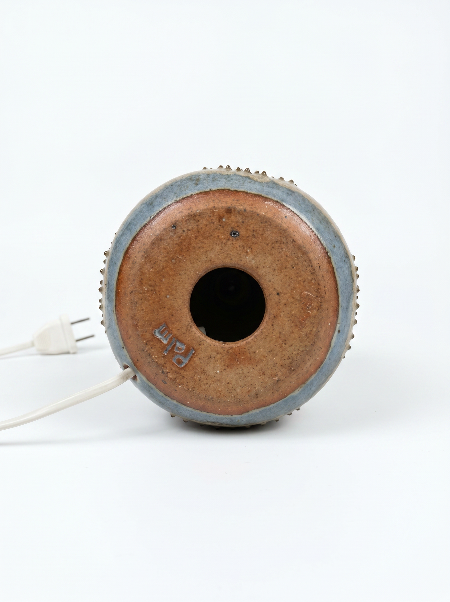 Brutalist Ceramic Table Lamp – Rolf Palm, Swedish Studio Pottery Mölle 1960s