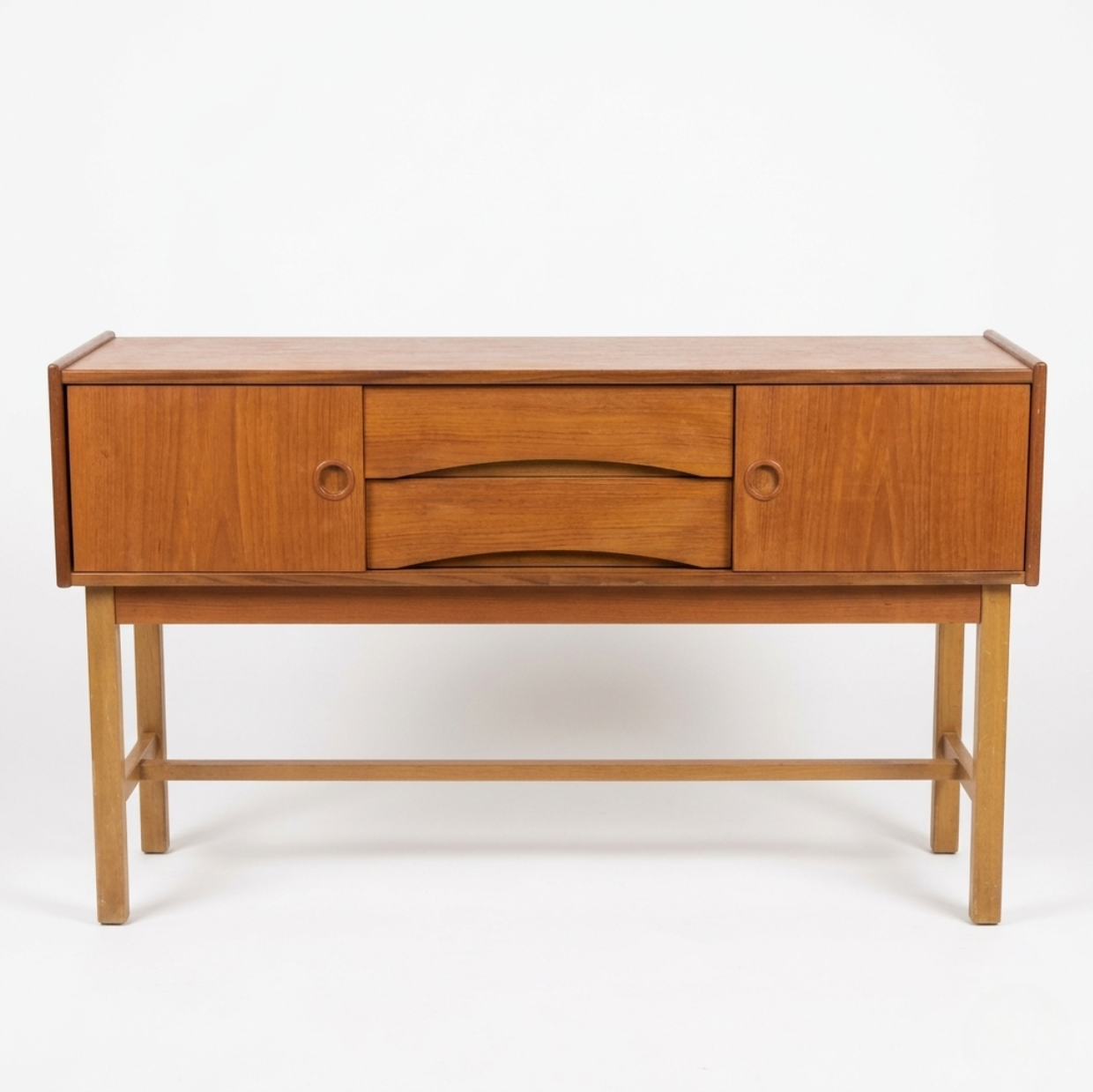 Erik Wörtz Teak Sideboard for IKEA – Hallbyrå, Sweden 1950s–60s, authentic vintage teak furniture, timeless charm.