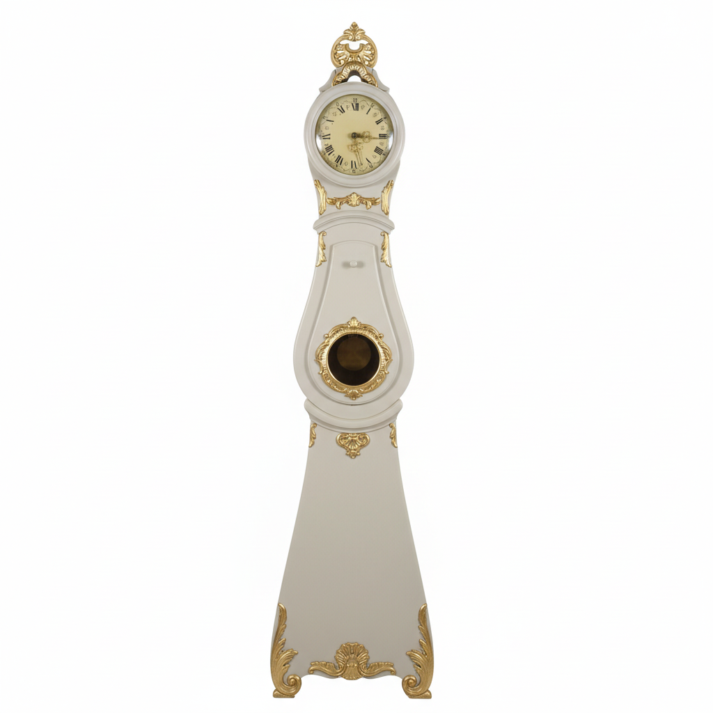 Vintage Swedish Mora Clock in Gustavian Style  – Working Chiming Clock