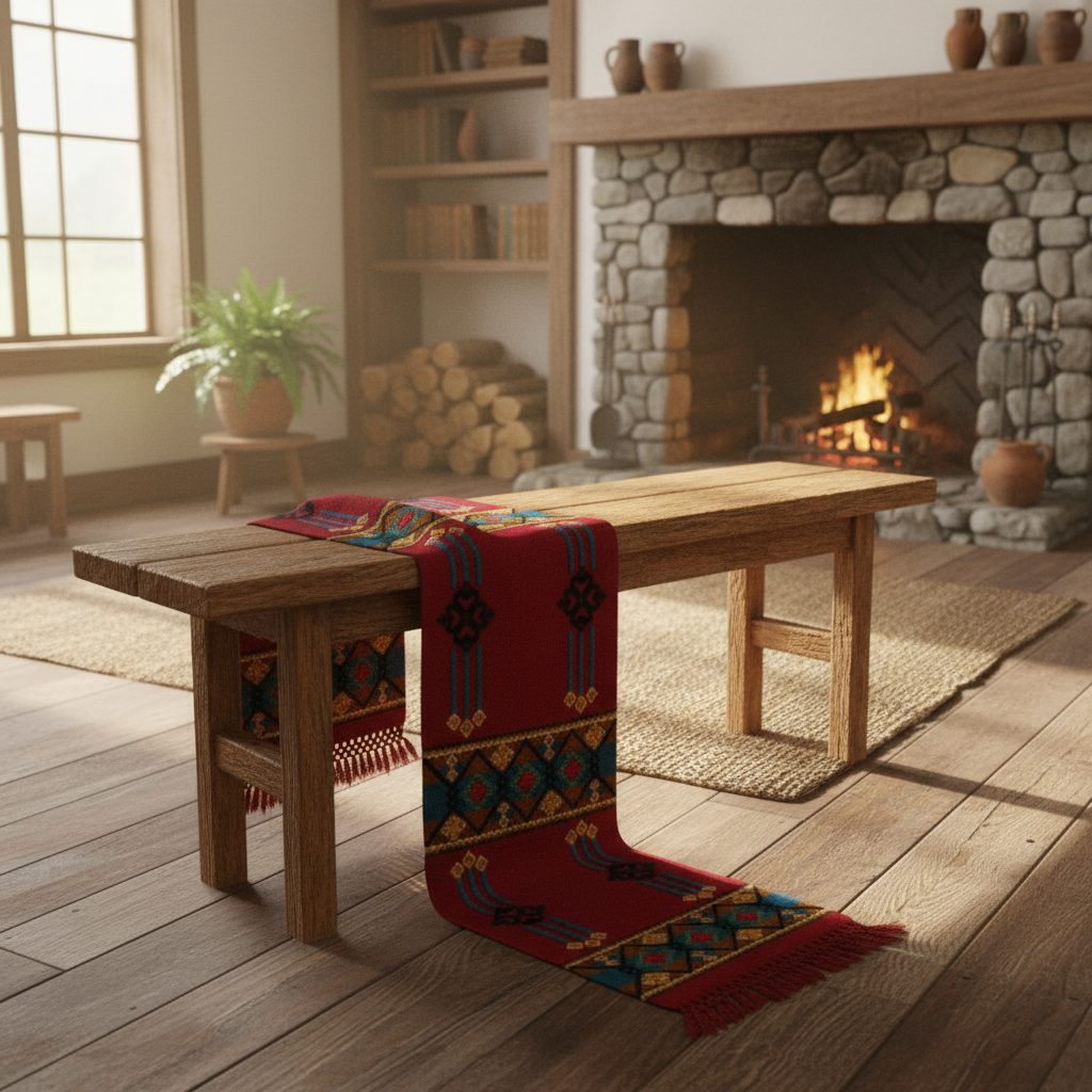 Antique Handwoven Swedish Rölakan Wall Tapestry