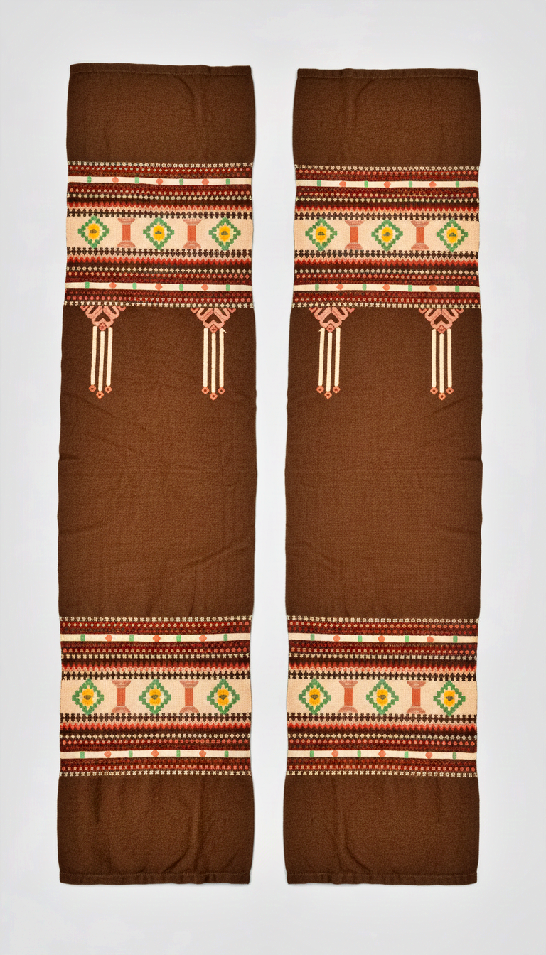 Antique Swedish Allmoge Handwoven Wool Textile Panels – Set of 3, Early 1800s, authentic vintage timeless charm.