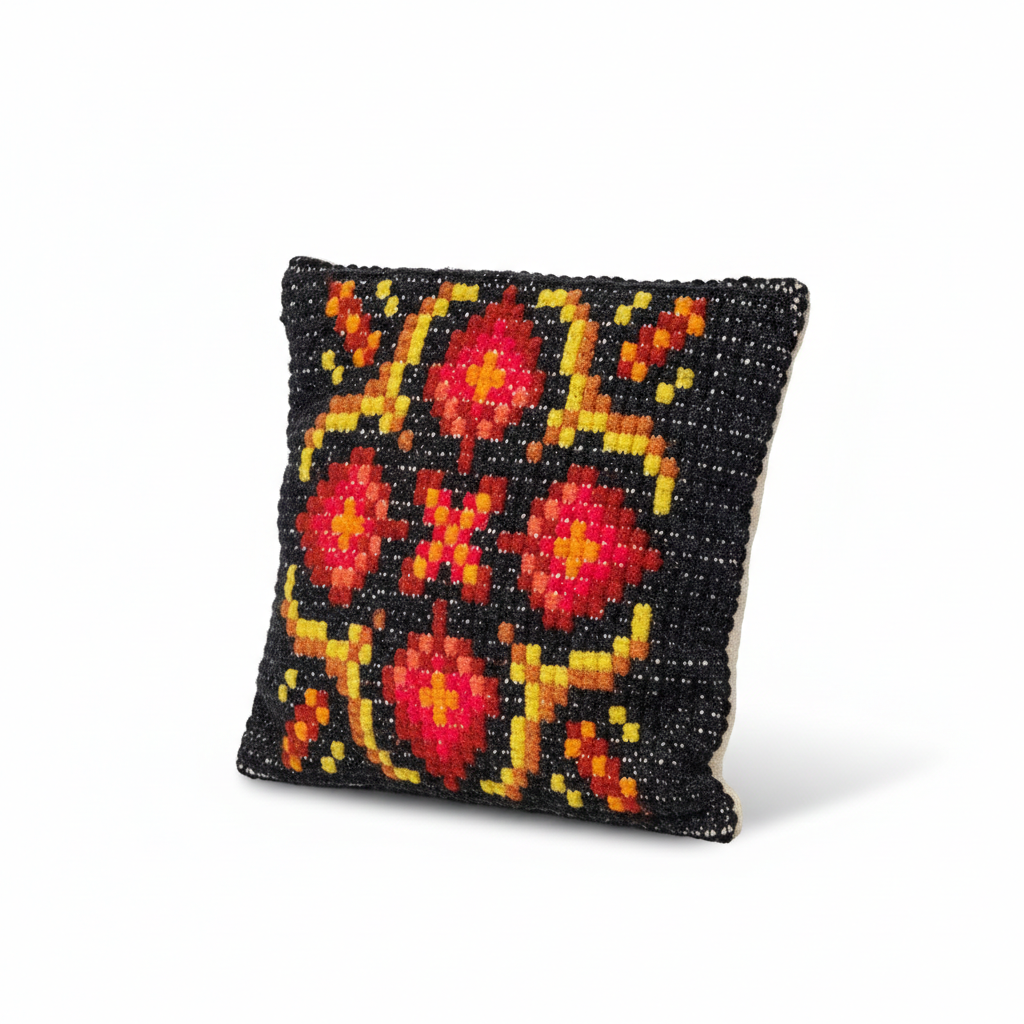 Retro Handwoven Wool Tapestry Pillow Cover: Vintage Scandinavian  Cushion (Másolat)