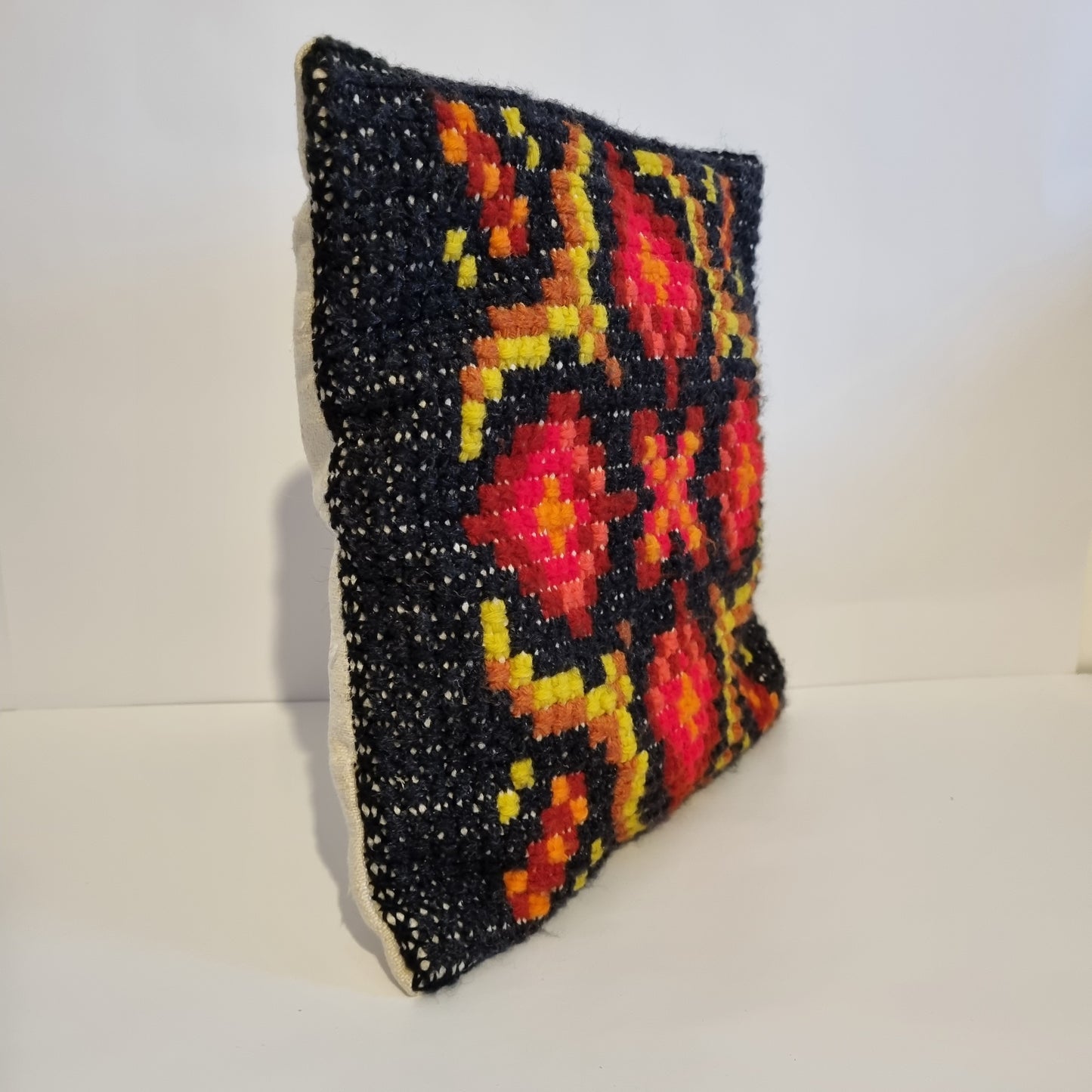 Retro Handwoven Wool Tapestry Pillow Cover: Vintage Scandinavian  Cushion (Másolat)