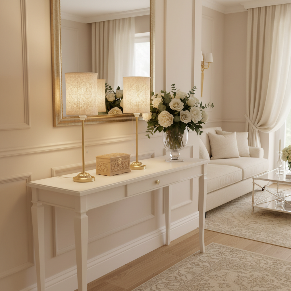 Vintage Pair of Brass Table Lamps with Lace Pattern Shades – Mid Century Bedside Lamps – Cottagecore Romantic Lighting Set