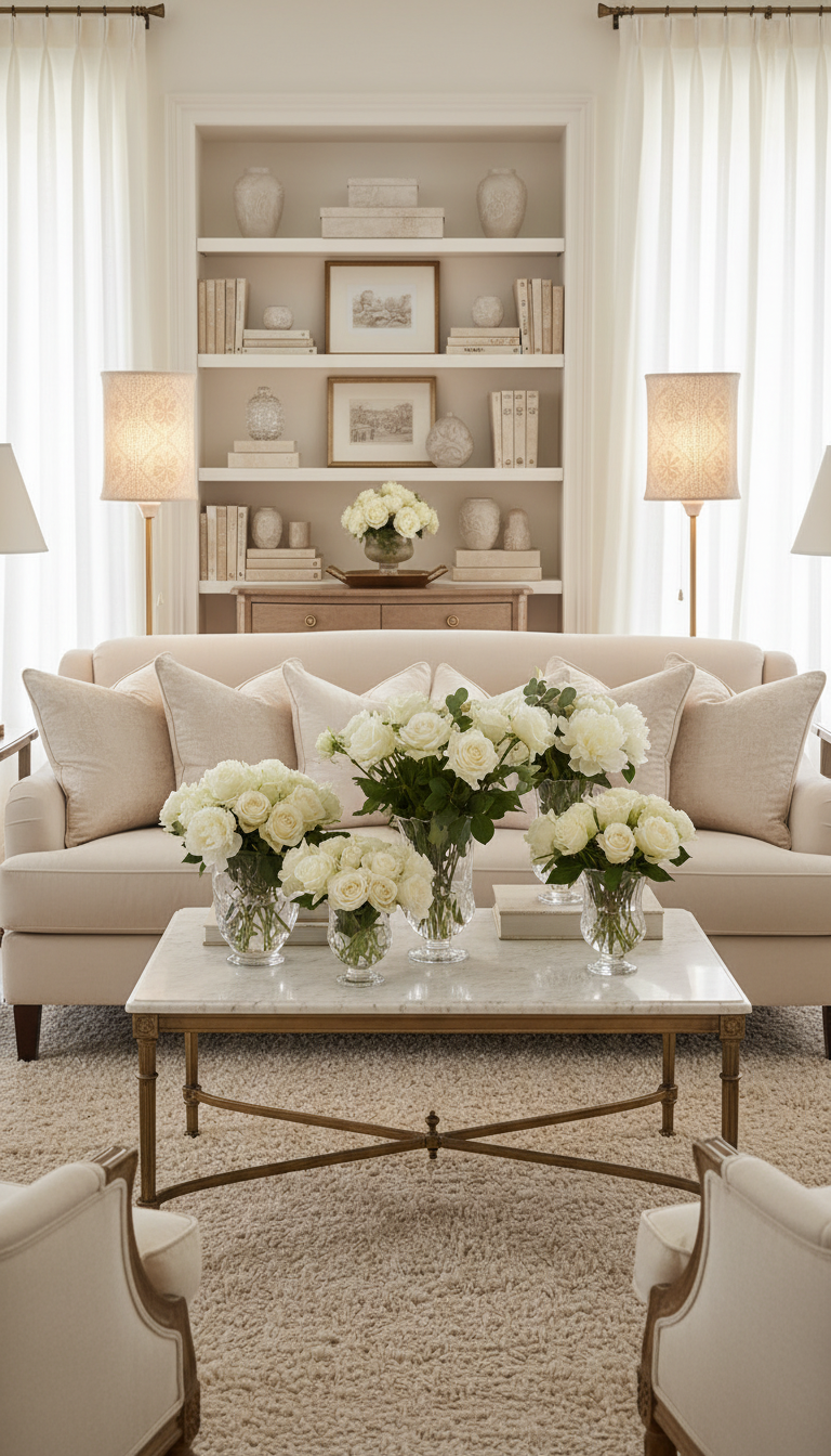 Vintage Pair of Brass Table Lamps with Lace Pattern Shades – Mid Century Bedside Lamps – Cottagecore Romantic Lighting Set