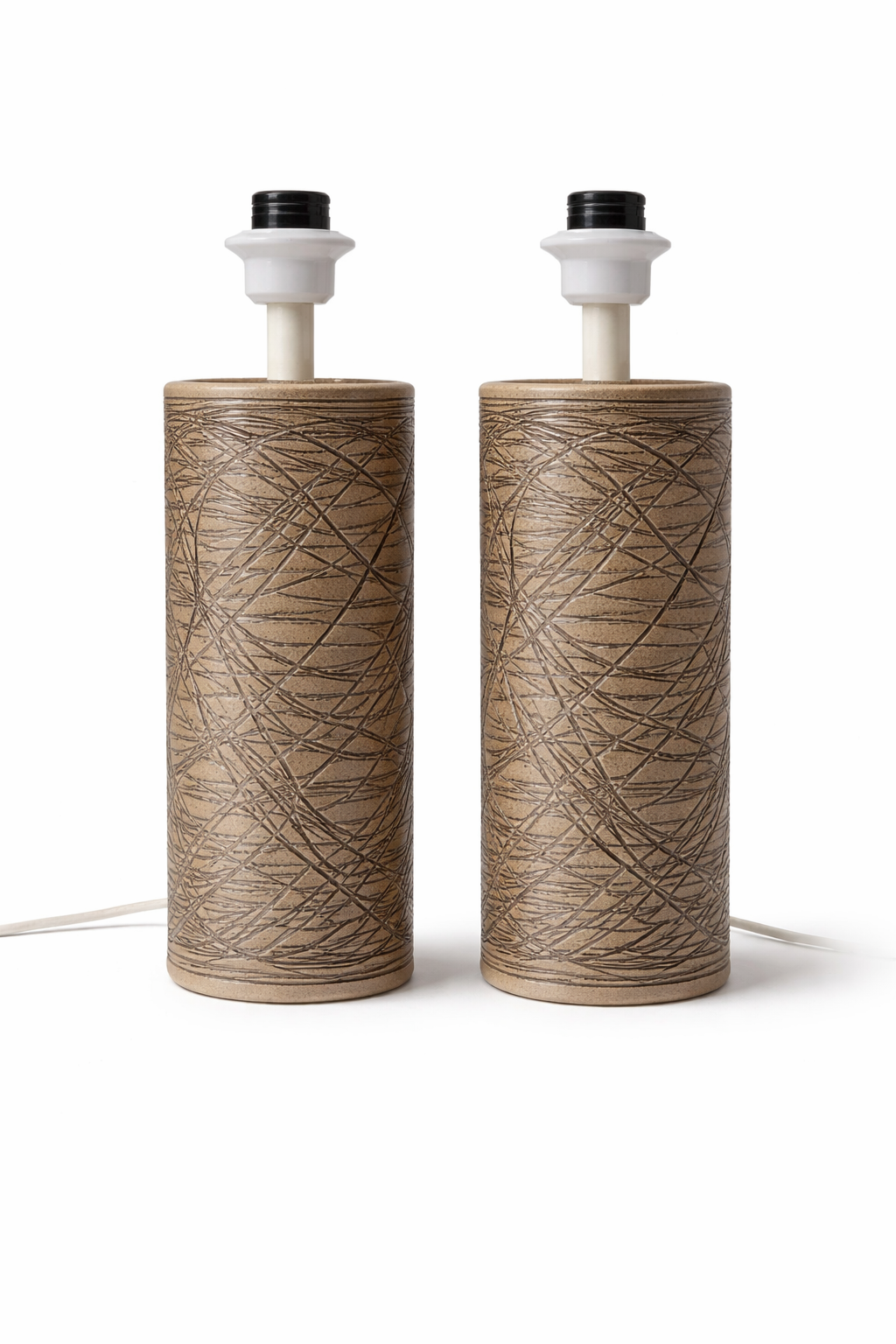 Pair of Stoneware Table Lamps by Aage Rasmus for Selsbo – Swedish Mid-Century Design with timeless charm, authentic vintage stoneware style.