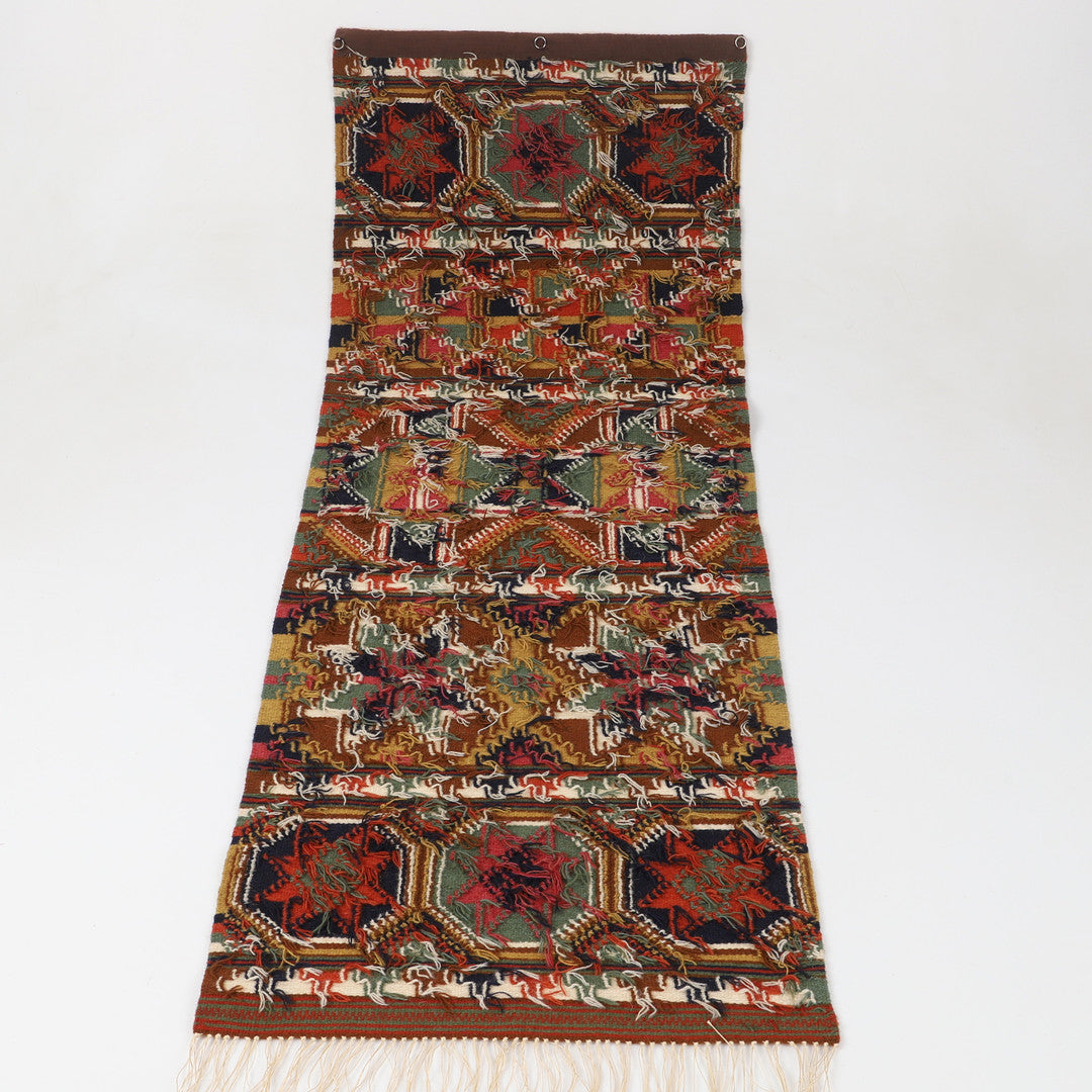 Handwoven Swedish Rölakan Wall Tapestry