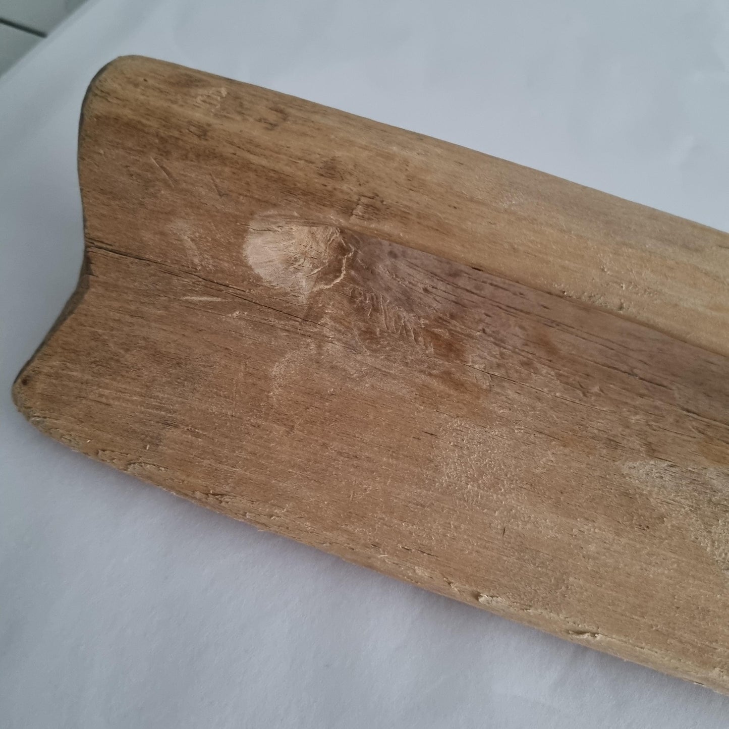 Antique Hand-Carved Butter Paddle 1859: Scandinavian Folk Art Decor