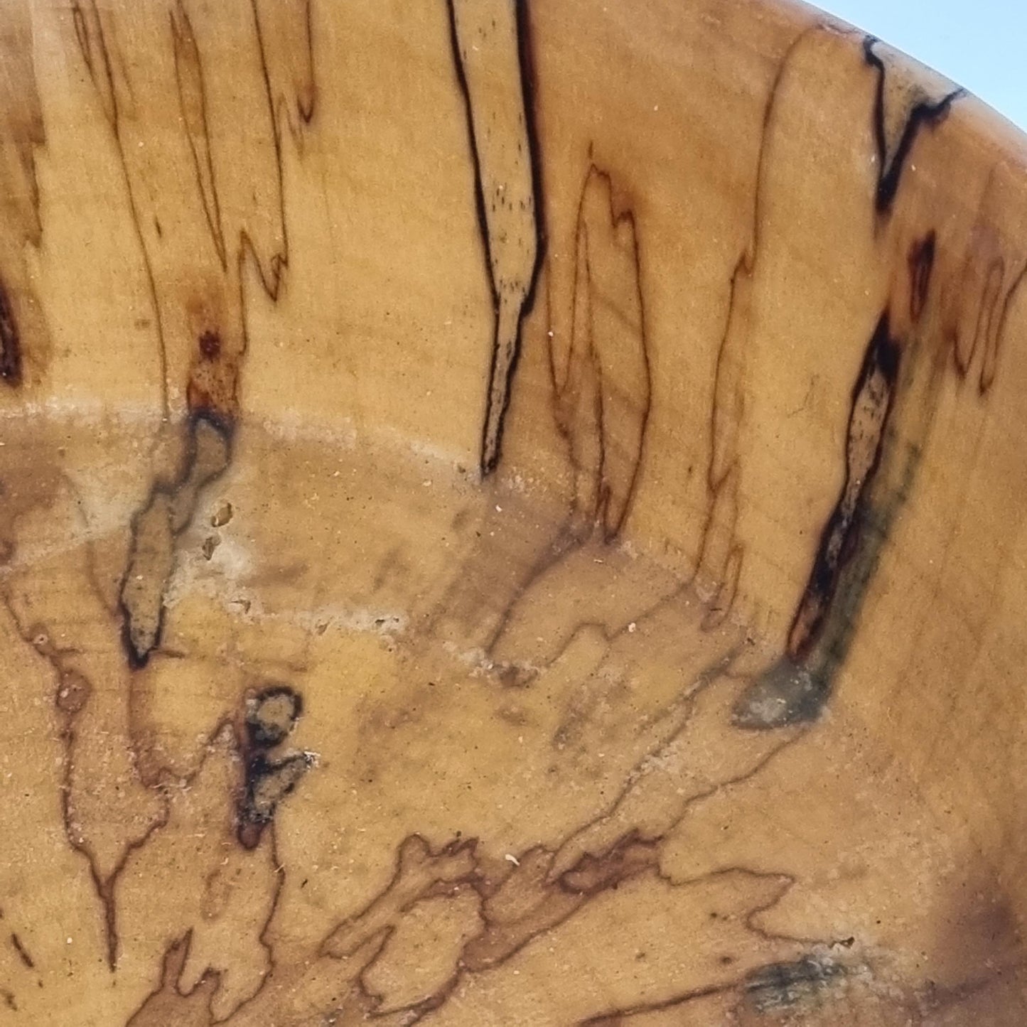 Hand-Turned Spalted Wood Bowl – Unique Artisan Piece