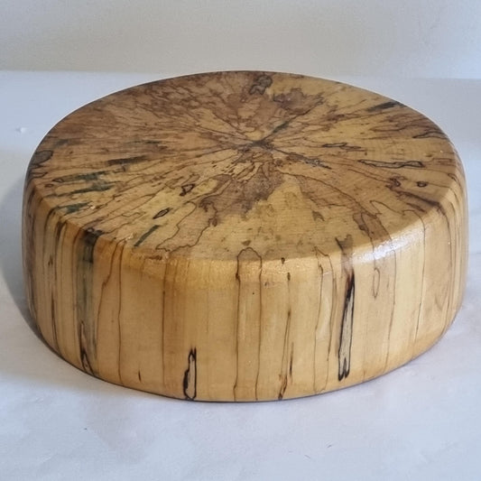 Hand-Turned Spalted Wood Bowl – Unique Artisan Piece