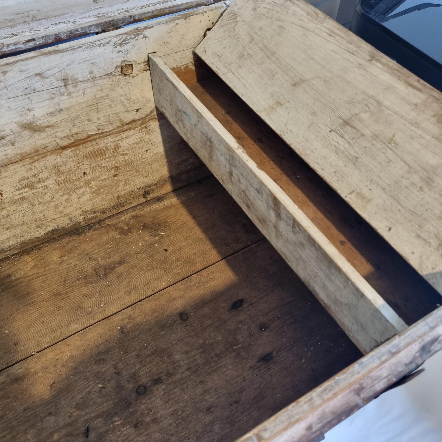 Antique Swedish Kurbits Chest: 1854 Dalarna Folk Art Painted Trunk