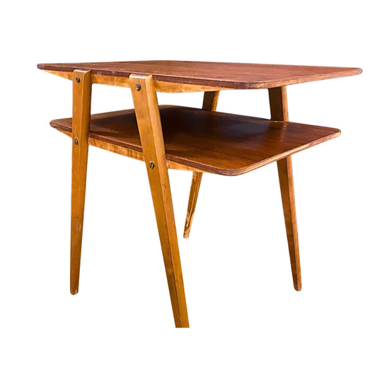 Mid Century Scandinavian Teak Coffee Table, Original Vintage Danish Design 50s 60s