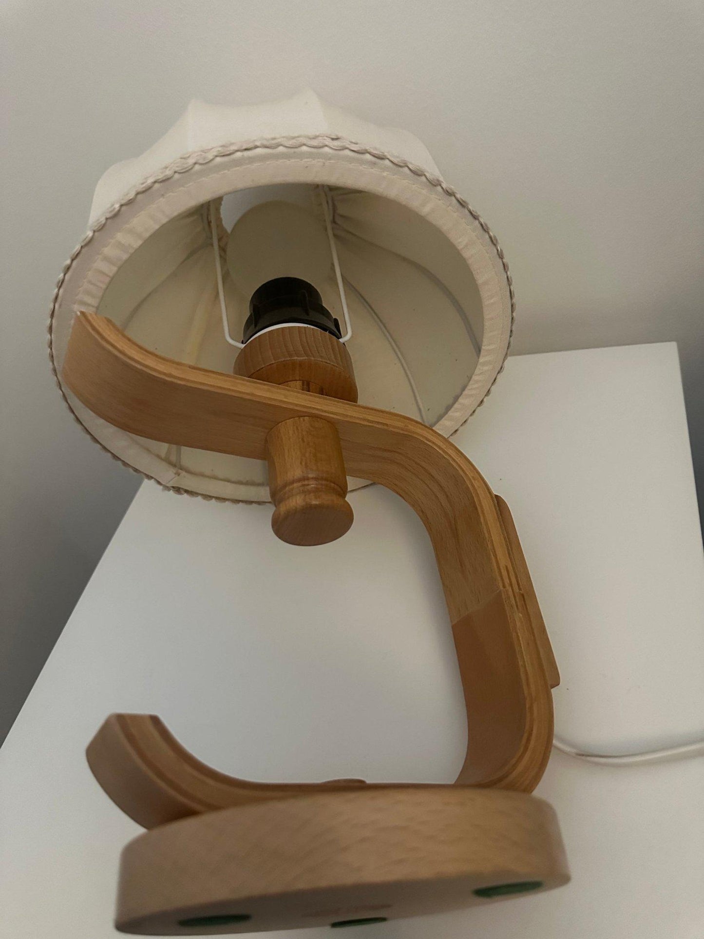 Mid-Century Modern Pine Table Lamp – Swedish Scandinavian Lighting, 1970s, authentic vintage, timeless charm, Scandinavian mid-century modern.