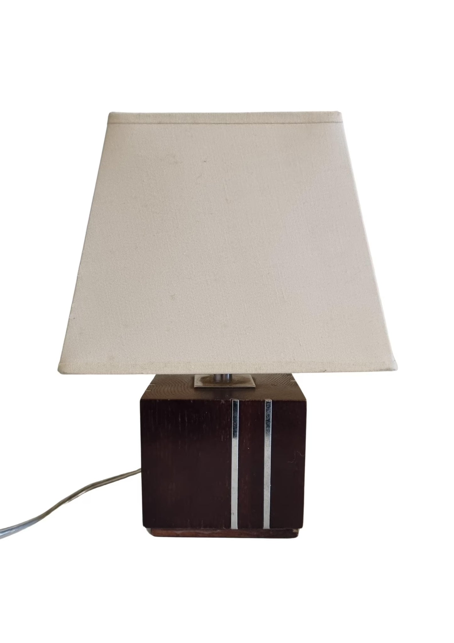 Vintage Markslöjd Table Lamp: Scandinavian Pinewood & Brass Accent with timeless charm and authentic vintage design.