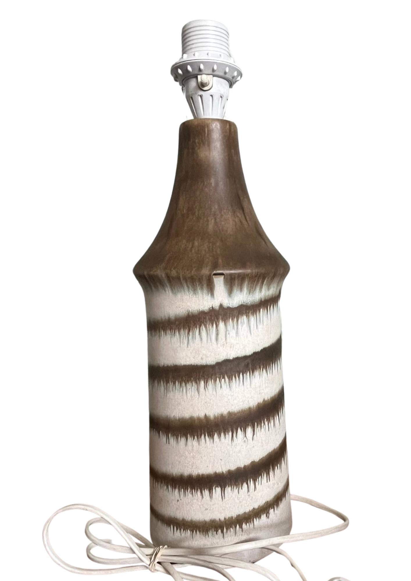 Vintage Scandinavian Ceramic Lamp – EGO Stengods, Bruno Karlsson, Sweden 1960s with timeless charm, authentic vintage mid-century modern decor.