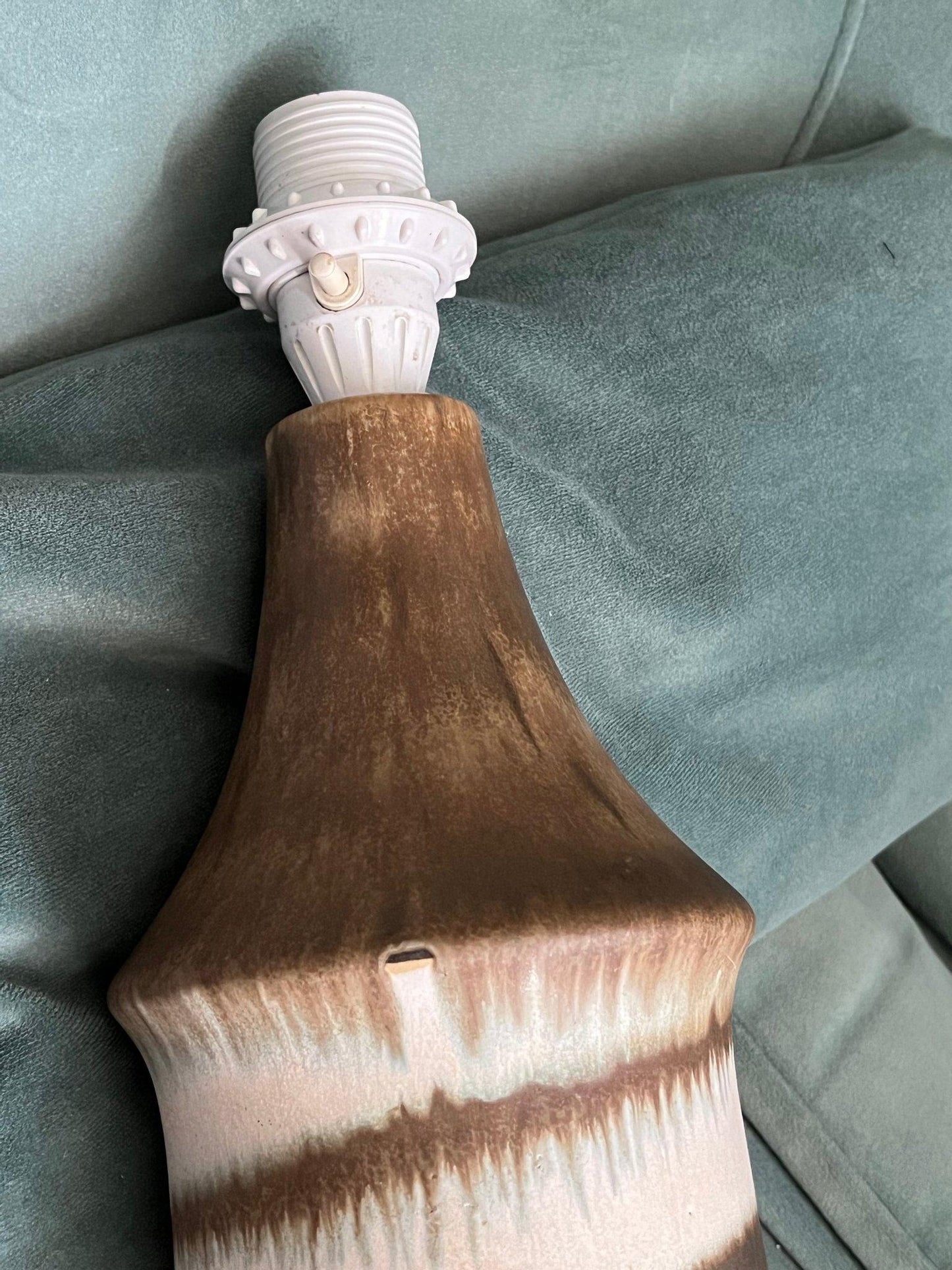 Vintage Scandinavian Ceramic Lamp – EGO Stengods, Bruno Karlsson, Sweden 1960s with authentic vintage mid-century modern charm.