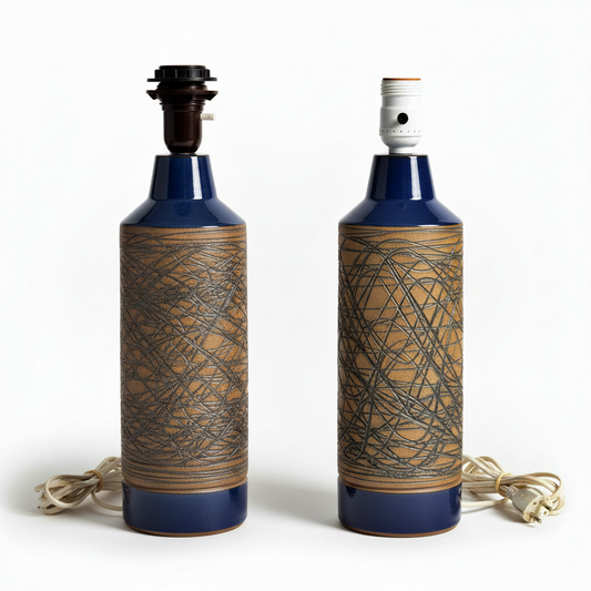 Aage Rasmus Selsbo Large Pair of Ceramic Lamps Studio Selsbo Keramik