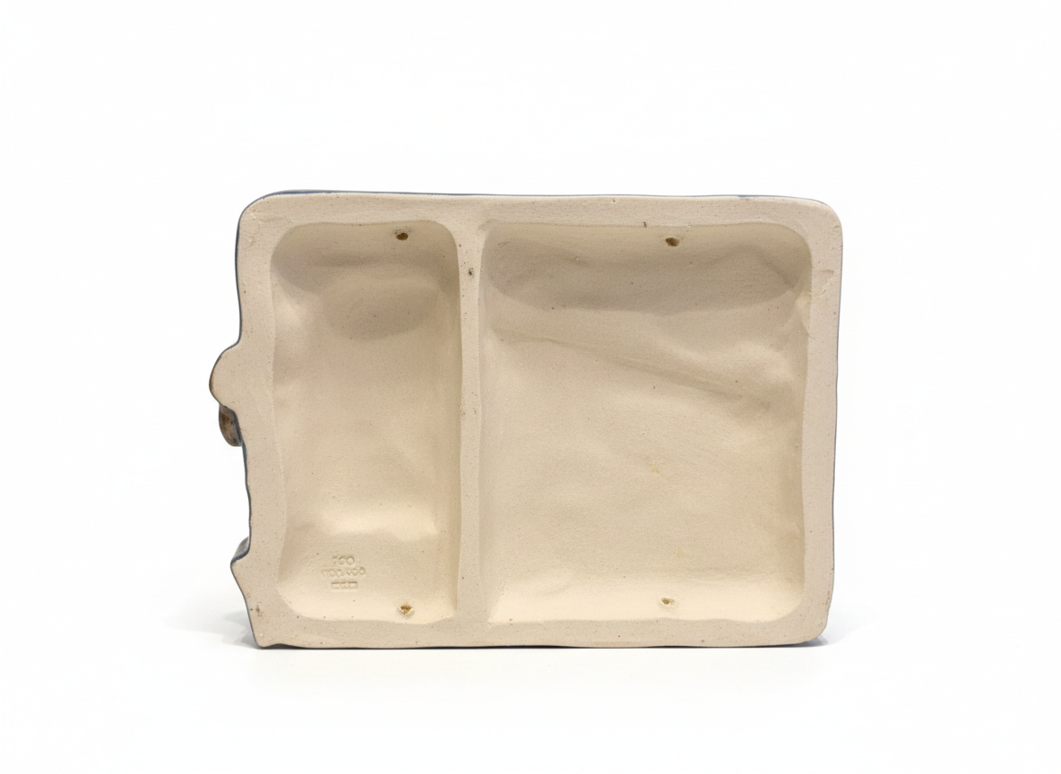 Willy Fischer EGO Stengods – Three Wise Owls Stoneware Wall Plaque, Sweden 1970s, authentic vintage, timeless charm.